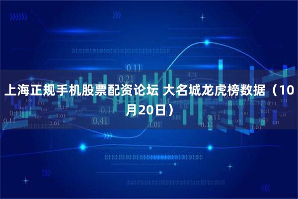 上海正规手机股票配资论坛 大名城龙虎榜数据(10月20日)